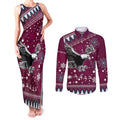 sea-eagles-rugby-couples-matching-tank-maxi-dress-and-long-sleeve-button-shirt-manly-boys-victory-2023-christmas-vibe