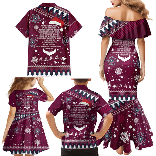 sea-eagles-rugby-family-matching-mermaid-dress-and-hawaiian-shirt-manly-boys-victory-2023-christmas-vibe