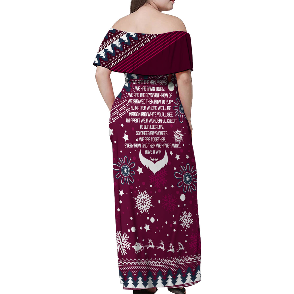 sea-eagles-rugby-family-matching-off-shoulder-maxi-dress-and-hawaiian-shirt-manly-boys-victory-2023-christmas-vibe