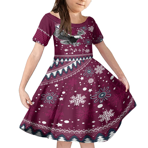 sea-eagles-rugby-family-matching-off-shoulder-short-dress-and-hawaiian-shirt-manly-boys-victory-2023-christmas-vibe