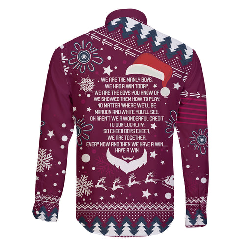 sea-eagles-rugby-family-matching-off-shoulder-short-dress-and-hawaiian-shirt-manly-boys-victory-2023-christmas-vibe