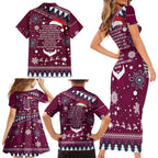 sea-eagles-rugby-family-matching-short-sleeve-bodycon-dress-and-hawaiian-shirt-manly-boys-victory-2023-christmas-vibe