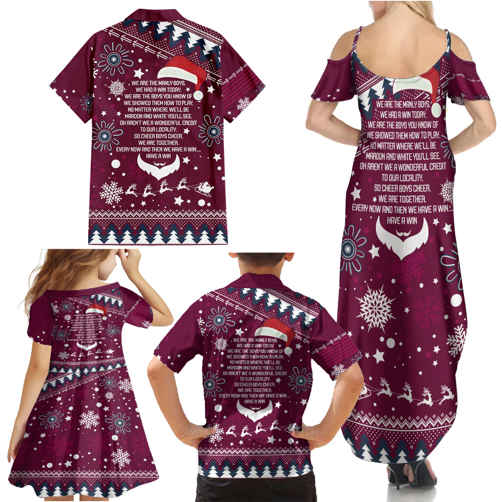 sea-eagles-rugby-family-matching-summer-maxi-dress-and-hawaiian-shirt-manly-boys-victory-2023-christmas-vibe