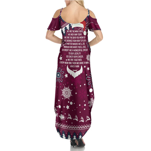 sea-eagles-rugby-family-matching-summer-maxi-dress-and-hawaiian-shirt-manly-boys-victory-2023-christmas-vibe