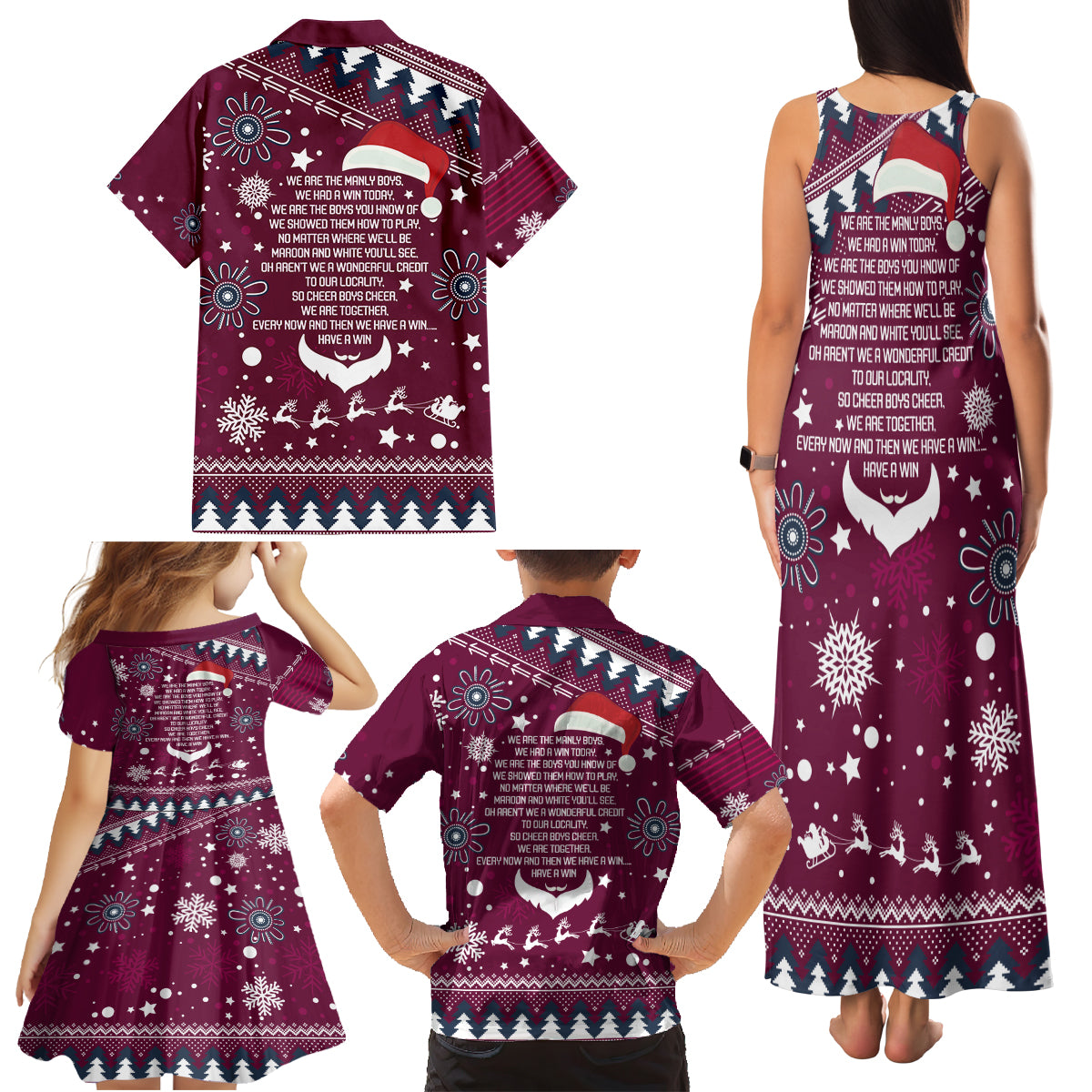 sea-eagles-rugby-family-matching-tank-maxi-dress-and-hawaiian-shirt-manly-boys-victory-2023-christmas-vibe