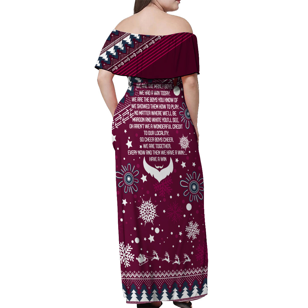 sea-eagles-rugby-off-shoulder-maxi-dress-manly-boys-victory-2023-christmas-vibe