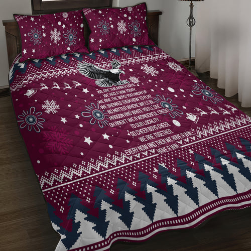 sea-eagles-rugby-quilt-bed-set-manly-boys-victory-2023-christmas-vibe