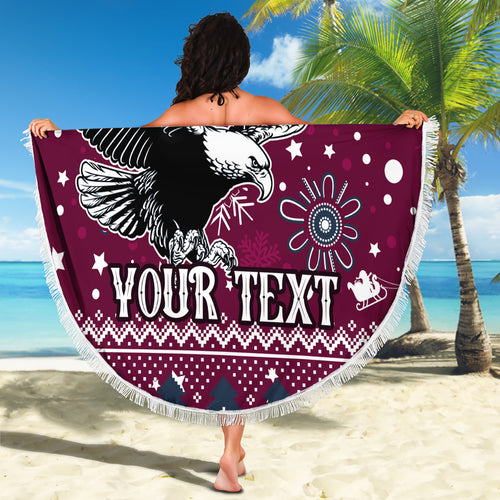 custom-sea-eagles-rugby-beach-blanket-manly-boys-victory-2023-christmas-vibe
