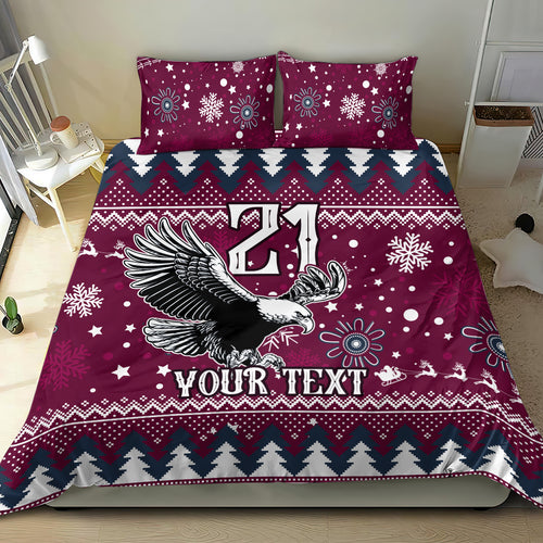 custom-sea-eagles-rugby-bedding-set-manly-boys-victory-2023-christmas-vibe
