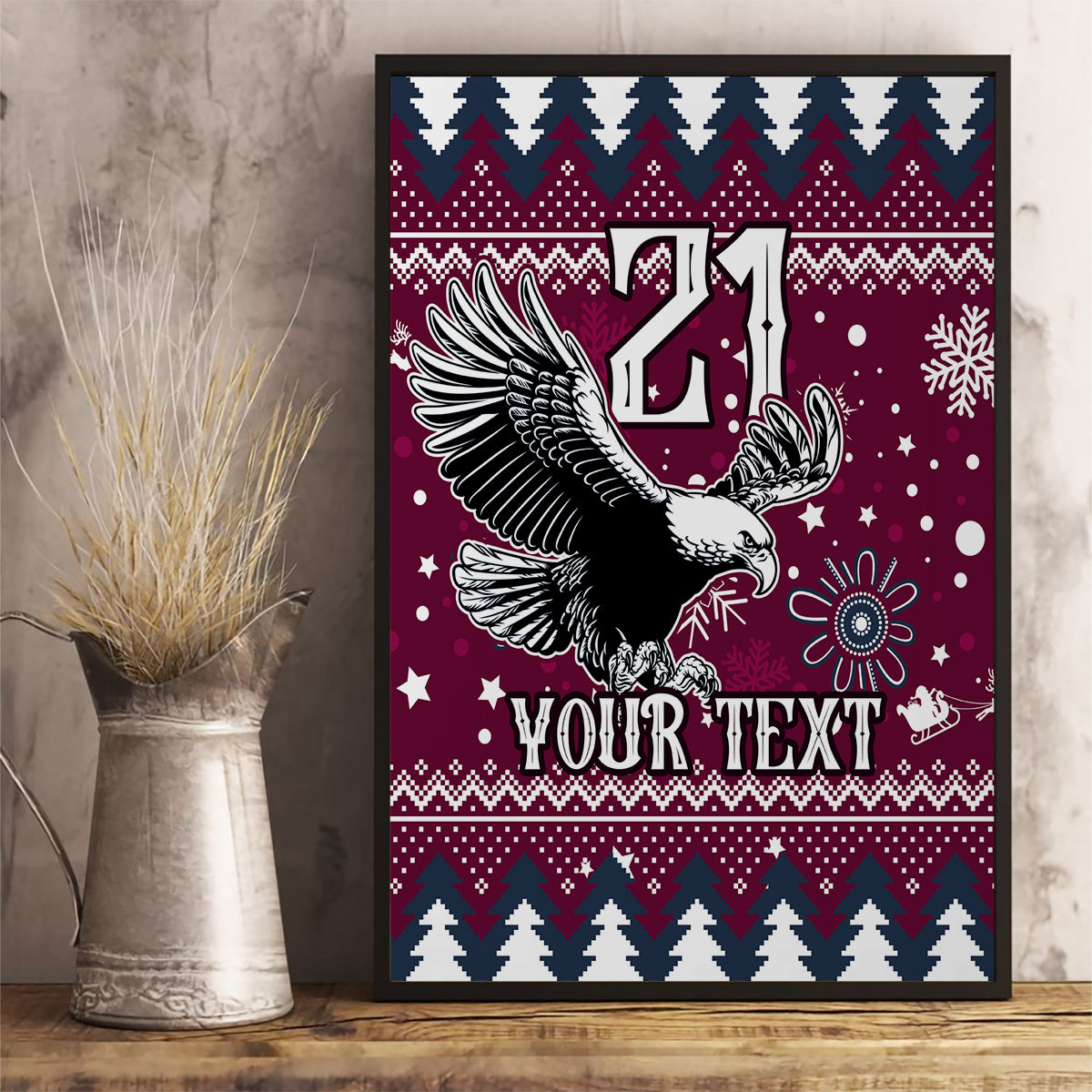 custom-sea-eagles-rugby-canvas-wall-art-manly-boys-victory-2023-christmas-vibe