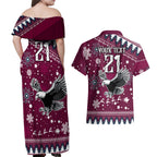 custom-sea-eagles-rugby-couples-matching-off-shoulder-maxi-dress-and-hawaiian-shirt-manly-boys-victory-2023-christmas-vibe