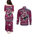 custom-sea-eagles-rugby-couples-matching-puletasi-dress-and-long-sleeve-button-shirt-manly-boys-victory-2023-christmas-vibe