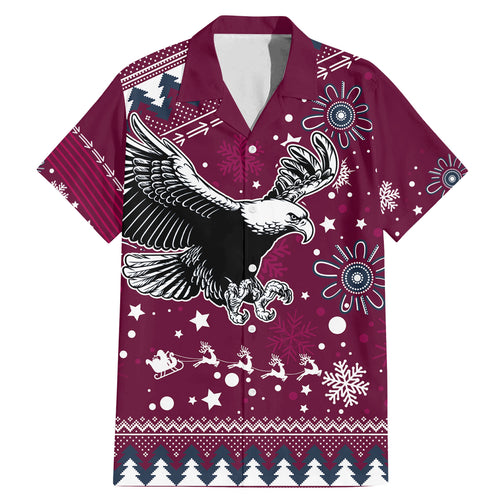 custom-sea-eagles-rugby-family-matching-mermaid-dress-and-hawaiian-shirt-manly-boys-victory-2023-christmas-vibe