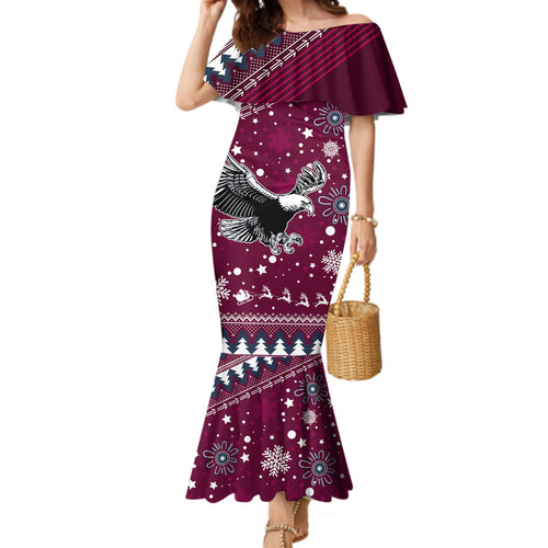 custom-sea-eagles-rugby-family-matching-mermaid-dress-and-hawaiian-shirt-manly-boys-victory-2023-christmas-vibe