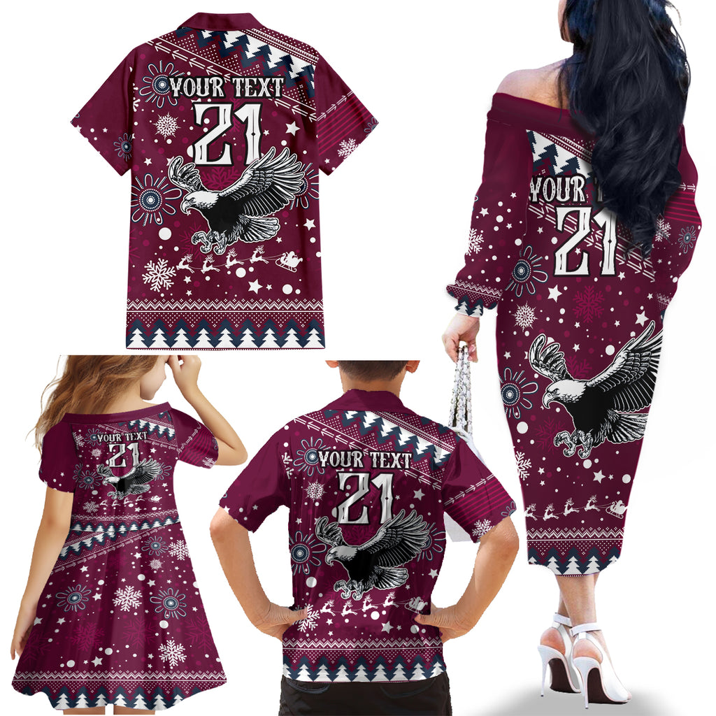 custom-sea-eagles-rugby-family-matching-off-shoulder-long-sleeve-dress-and-hawaiian-shirt-manly-boys-victory-2023-christmas-vibe