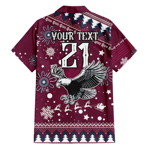custom-sea-eagles-rugby-family-matching-off-shoulder-long-sleeve-dress-and-hawaiian-shirt-manly-boys-victory-2023-christmas-vibe
