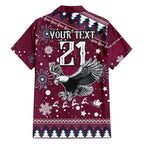 custom-sea-eagles-rugby-family-matching-short-sleeve-bodycon-dress-and-hawaiian-shirt-manly-boys-victory-2023-christmas-vibe