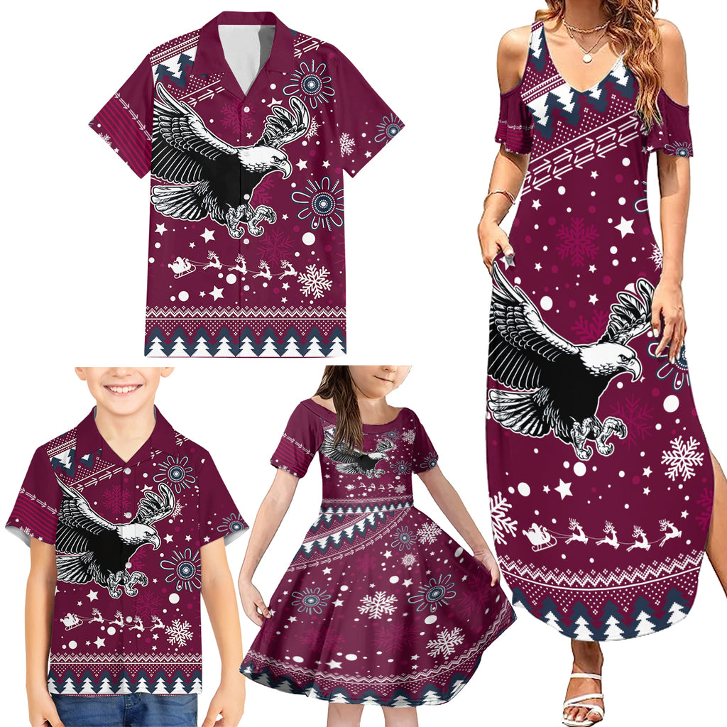 custom-sea-eagles-rugby-family-matching-summer-maxi-dress-and-hawaiian-shirt-manly-boys-victory-2023-christmas-vibe