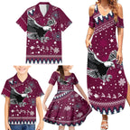 custom-sea-eagles-rugby-family-matching-summer-maxi-dress-and-hawaiian-shirt-manly-boys-victory-2023-christmas-vibe