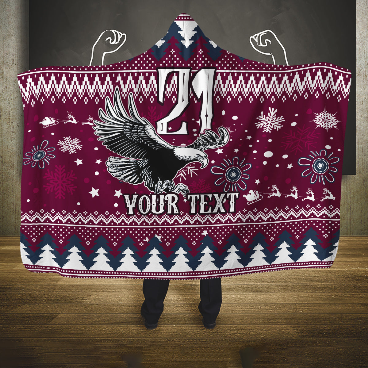 custom-sea-eagles-rugby-hooded-blanket-manly-boys-victory-2023-christmas-vibe