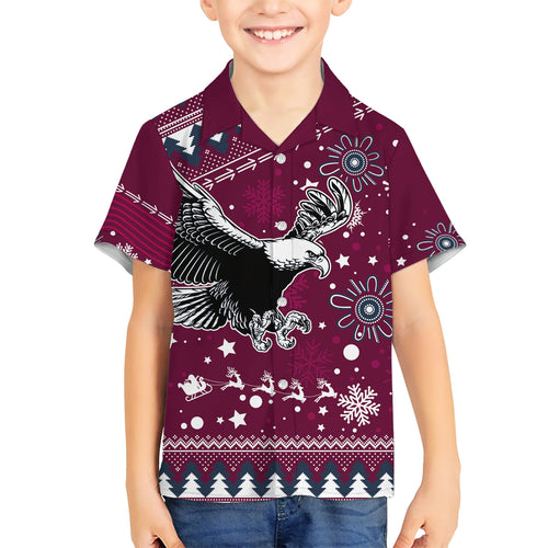 custom-sea-eagles-rugby-kid-hawaiian-shirt-manly-boys-victory-2023-christmas-vibe