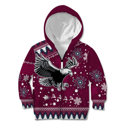 custom-sea-eagles-rugby-kid-hoodie-manly-boys-victory-2023-christmas-vibe