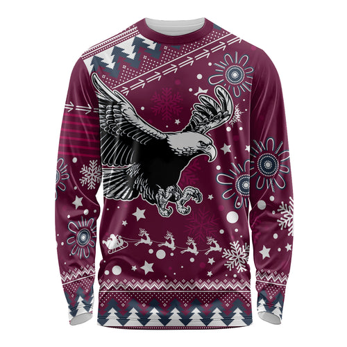 custom-sea-eagles-rugby-long-sleeve-shirt-manly-boys-victory-2023-christmas-vibe