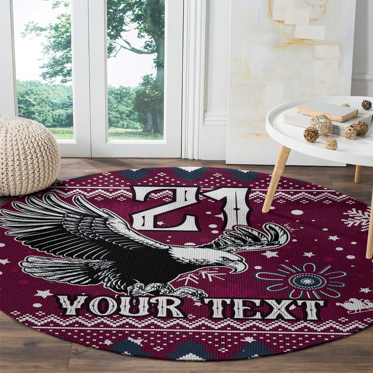 custom-sea-eagles-rugby-round-carpet-manly-boys-victory-2023-christmas-vibe