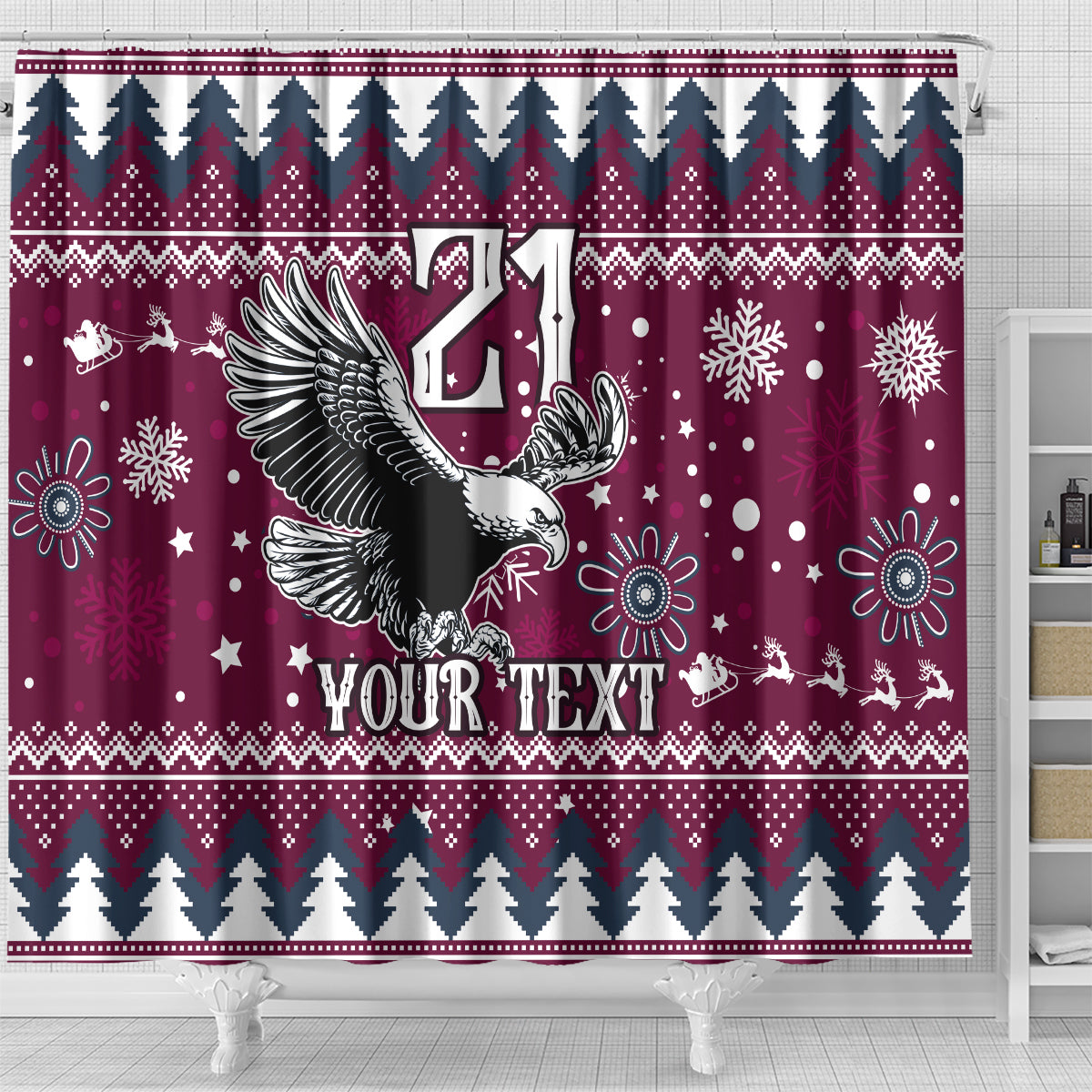 custom-sea-eagles-rugby-shower-curtain-manly-boys-victory-2023-christmas-vibe
