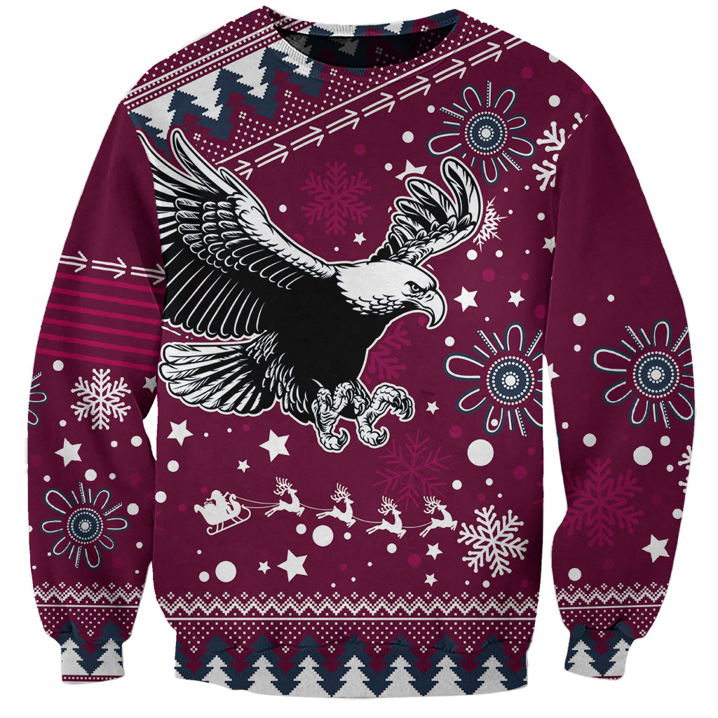 custom-sea-eagles-rugby-sweatshirt-manly-boys-victory-2023-christmas-vibe
