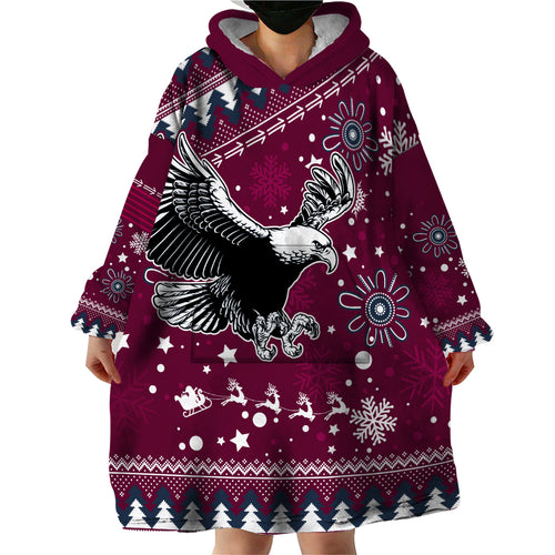 custom-sea-eagles-rugby-wearable-blanket-hoodie-manly-boys-victory-2023-christmas-vibe