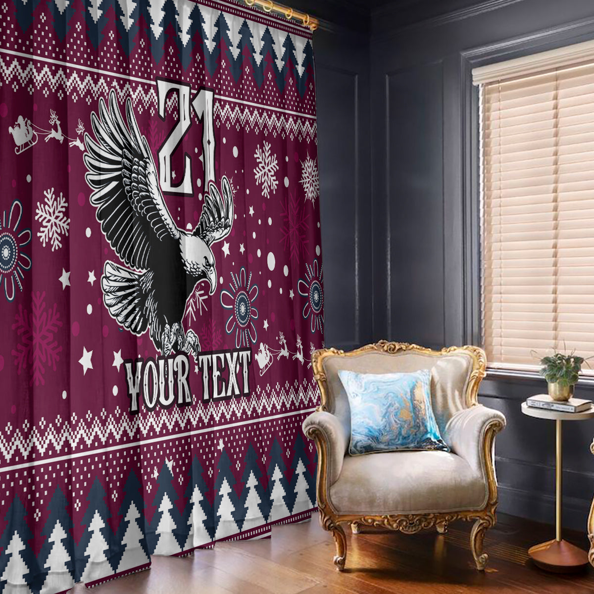 custom-sea-eagles-rugby-window-curtain-manly-boys-victory-2023-christmas-vibe