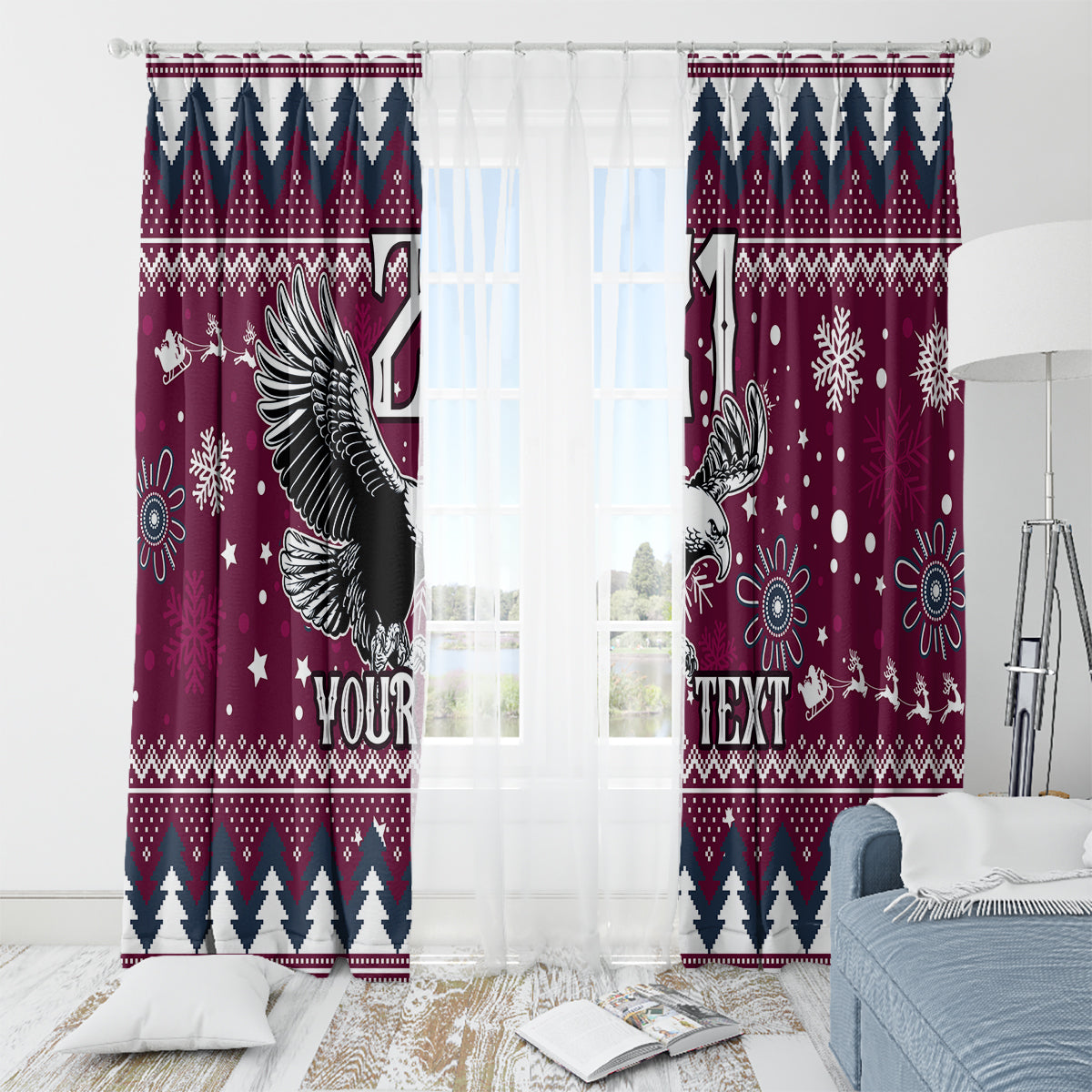 custom-sea-eagles-rugby-window-curtain-manly-boys-victory-2023-christmas-vibe
