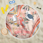 australia-hippie-christmas-beach-blanket-cockatoo-kookaburra-with-wattle-pink-peach-style