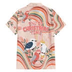australia-hippie-christmas-hawaiian-shirt-cockatoo-kookaburra-with-wattle-pink-peach-style