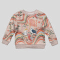 australia-hippie-christmas-kid-ugly-christmas-sweater-cockatoo-kookaburra-with-wattle-pink-peach-style