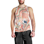 australia-hippie-christmas-men-tank-top-cockatoo-kookaburra-with-wattle-pink-peach-style