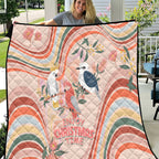 australia-hippie-christmas-quilt-cockatoo-kookaburra-with-wattle-pink-peach-style