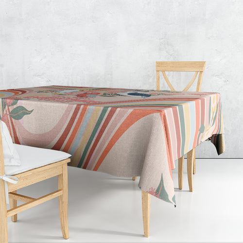 australia-hippie-christmas-tablecloth-cockatoo-kookaburra-with-wattle-pink-peach-style