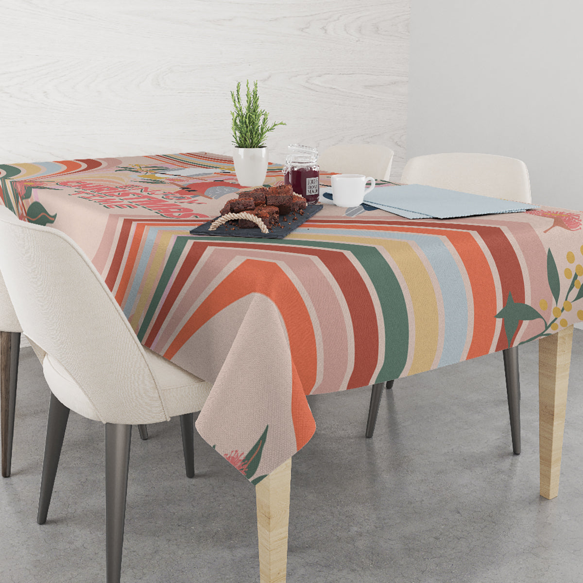 australia-hippie-christmas-tablecloth-cockatoo-kookaburra-with-wattle-pink-peach-style