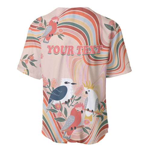 personalised-australia-hippie-christmas-baseball-jersey-cockatoo-kookaburra-with-wattle-pink-peach-style