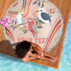 personalised-australia-hippie-christmas-beach-blanket-cockatoo-kookaburra-with-wattle-pink-peach-style