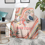 personalised-australia-hippie-christmas-blanket-cockatoo-kookaburra-with-wattle-pink-peach-style