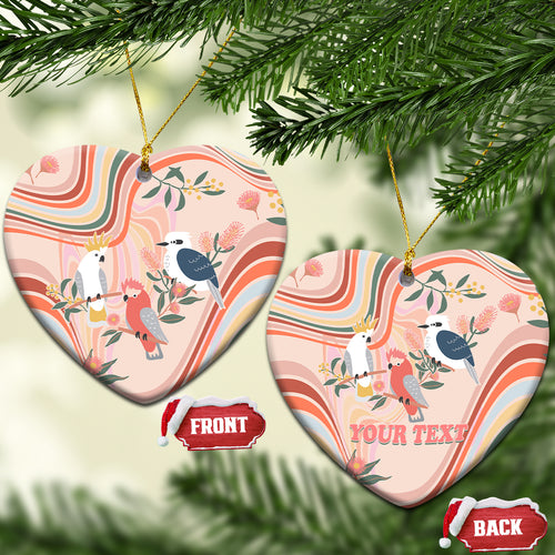 personalised-australia-hippie-christmas-ceramic-ornament-cockatoo-kookaburra-with-wattle-pink-peach-style