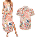 personalised-australia-hippie-christmas-couples-matching-summer-maxi-dress-and-hawaiian-shirt-cockatoo-kookaburra-with-wattle-pink-peach-style
