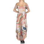 personalised-australia-hippie-christmas-family-matching-summer-maxi-dress-and-hawaiian-shirt-cockatoo-kookaburra-with-wattle-pink-peach-style