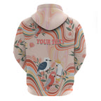 personalised-australia-hippie-christmas-hoodie-cockatoo-kookaburra-with-wattle-pink-peach-style