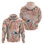 personalised-australia-hippie-christmas-hoodie-cockatoo-kookaburra-with-wattle-pink-peach-style