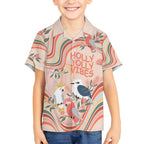 personalised-australia-hippie-christmas-kid-hawaiian-shirt-cockatoo-kookaburra-with-wattle-pink-peach-style