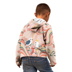 personalised-australia-hippie-christmas-kid-hoodie-cockatoo-kookaburra-with-wattle-pink-peach-style